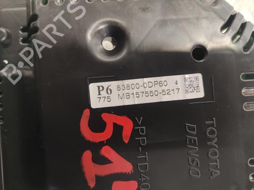 Instrument cluster TOYOTA YARIS (_P13_)  | BP15075536C47 