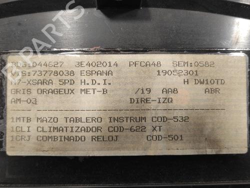Instrument cluster CITROËN XSARA (N1) 2.0 HDi 90 | BP15282612C47 