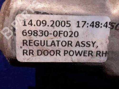 Rear right window mechanism TOYOTA COROLLA Verso (ZER_, ZZE12_, R1_) 2.2 D-4D (AUR10_, AUR10R) | BP1354279C25 