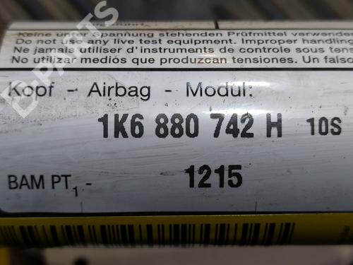 Right curtain airbag VW GOLF V (1K1)  | BP9552270C12 