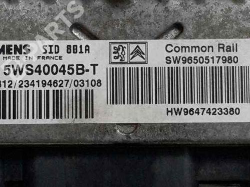 Engine control unit (ECU) PEUGEOT 307 (3A/C) 2.0 HDi 90 | BP4393110M57 