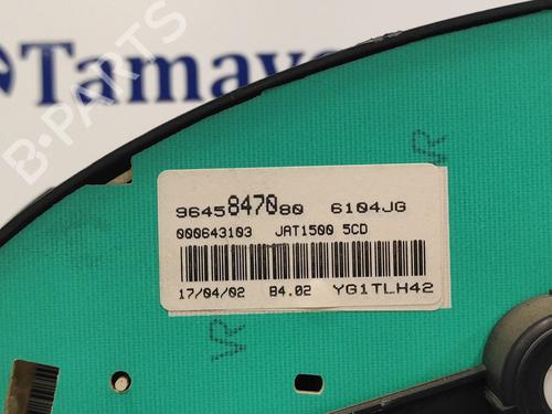 Instrument cluster PEUGEOT 206 Hatchback (2A/C) 2.0 HDI 90 | BP13898019C47 