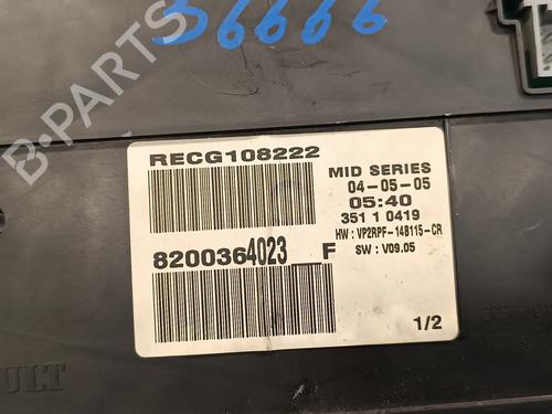 Instrument cluster RENAULT MEGANE II (BM0/1_, CM0/1_) 1.6 16V | BP17069849C47 