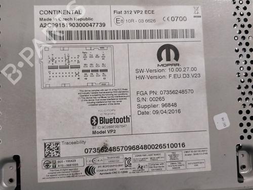 Radio FIAT 500 (312_) 1.2 (312AXA1A) | BP30586815E6