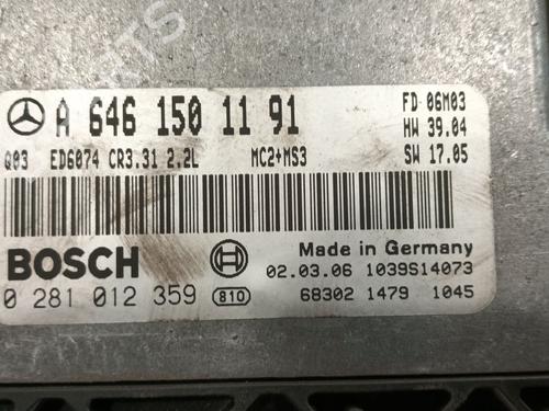 Engine control unit (ECU) MERCEDES-BENZ VITO / MIXTO Van (W639) 111 CDI (639.601, 639.603, 639.605) | BP30083816M57 