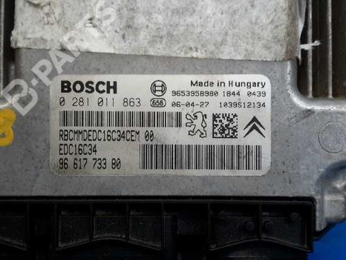 Engine control unit (ECU) CITROËN C4 I (LC_) 1.6 HDi | BP5951653M57 
