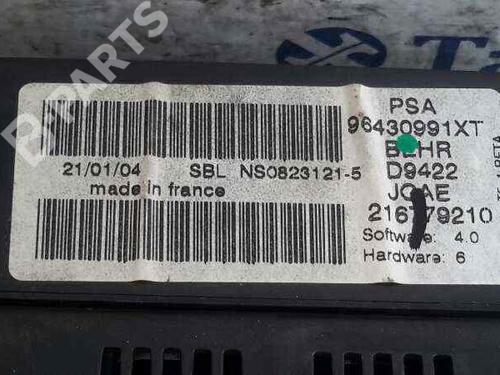 Climate control PEUGEOT 307 (3A/C) 2.0 HDi 110 | BP3559550I5 