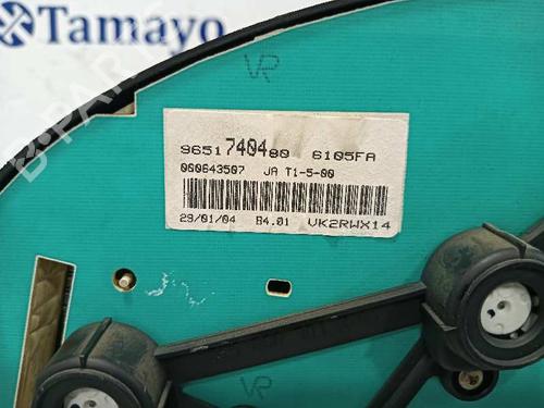 Instrument cluster PEUGEOT 206 Hatchback (2A/C) 2.0 HDI 90 | BP26396639C47 
