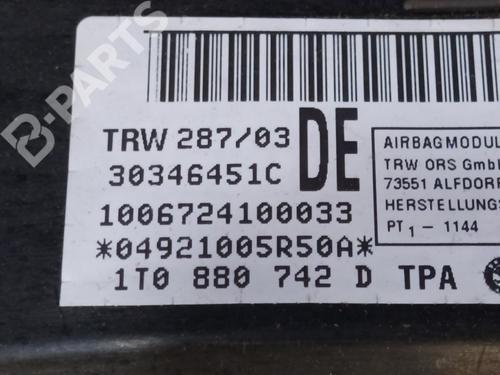 Right curtain airbag VW TOURAN (1T1, 1T2)  | BP9512092C12 