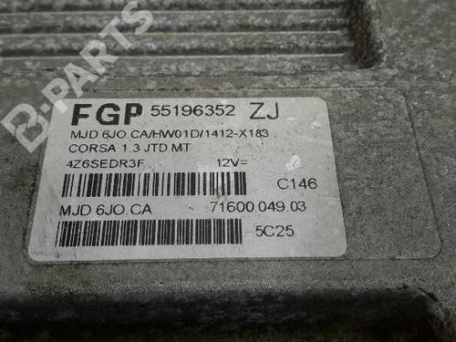 Engine control unit (ECU) OPEL CORSA C (X01) 1.3 CDTI (F08, F68) | BP5335097M57 