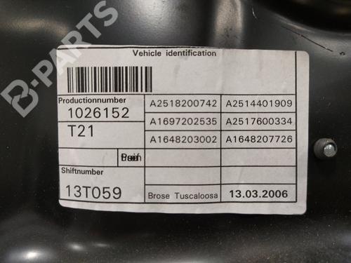 Front left window mechanism MERCEDES-BENZ R-CLASS (W251, V251) R 320 CDI 4-matic (251.022, 251.122) | BP8253034C22