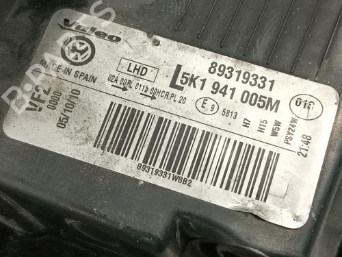 Right headlight VW GOLF VI (5K1) 1.6 TDI | BP31185094C29