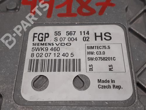 Engine control unit (ECU) OPEL ASTRA H GTC (A04) 1.6 (L08) | BP9539177M57 