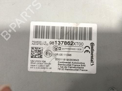 Radio CITROËN BERLINGO / BERLINGO FIRST Box Body/MPV (M_)  | BP27624624E6 