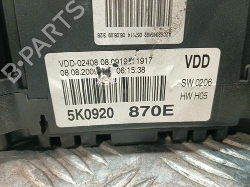 Instrument cluster VW GOLF VI (5K1) 1.6 TDI | BP32319500C47 - Image 7