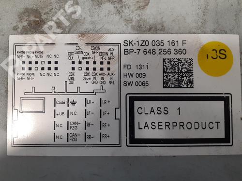Radio SKODA OCTAVIA II (1Z3) 1.6 TDI | BP8226501E6 
