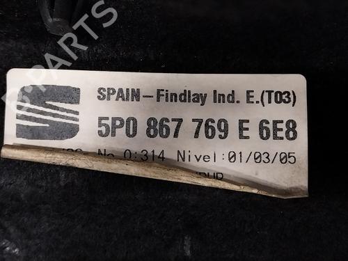 Rear parcel shelf SEAT ALTEA (5P1)  | BP22626728C85 