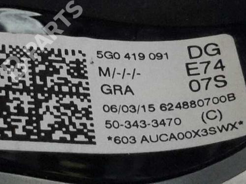 Steering column VW GOLF VII (5G1, BQ1, BE1, BE2) 1.6 TDI | BP3726819M21 