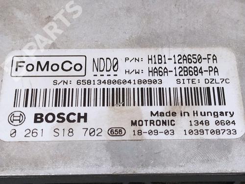 Engine control unit (ECU) FORD FIESTA VII (HJ, HF)  | BP9968298M57 