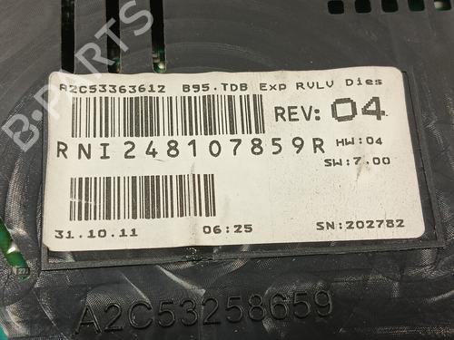 Instrument cluster RENAULT MEGANE III Grandtour (KZ0/1) 1.5 dCi (KZ09, KZ0D, KZ1G, KZ29, KZ14, KZ1W, KZ10, KZ1F,... | BP13708446C47 