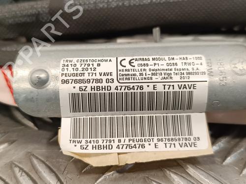 Left curtain airbag PEUGEOT 308 I (4A_, 4C_) 1.6 HDi | BP17185682C11 