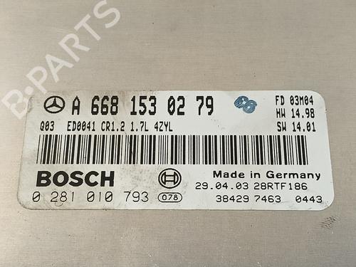 Engine control unit (ECU) MERCEDES-BENZ A-CLASS (W168)  | BP13691949M57 