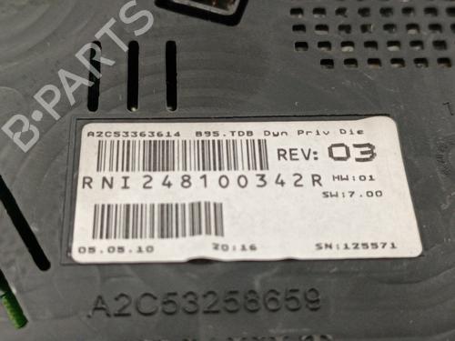 Instrument cluster RENAULT MEGANE III Hatchback (BZ0/1_, B3_) 1.5 dCi | BP15512238C47 