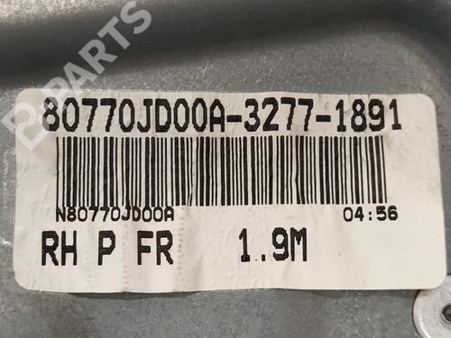 Front right window mechanism NISSAN QASHQAI / QASHQAI +2 I (J10, NJ10, JJ10E)  | BP8217748C23 