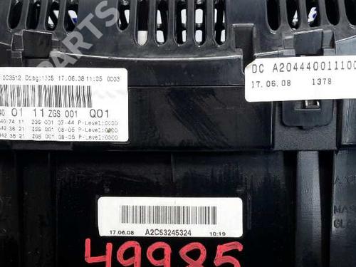 Instrument cluster MERCEDES-BENZ C-CLASS (W204)  | BP6574982C47 