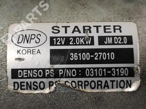 Starter KIA SPORTAGE II (JE_, KM_) 2.0 CRDi | BP4701918M8 