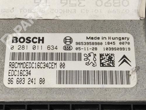 Engine control unit (ECU) PEUGEOT 307 SW (3H) 1.6 HDI 110 | BP10220843M57 