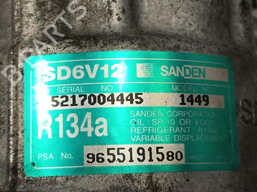 AC compressor PEUGEOT 307 CC (3B)  | BP13690052M34 