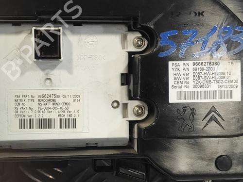 Instrument cluster PEUGEOT 3008 I MPV (0U_) 1.6 HDi | BP18951162C47 