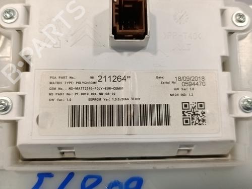 Instrument cluster PEUGEOT 208 I (CA_, CC_)  | BP17456456C47 