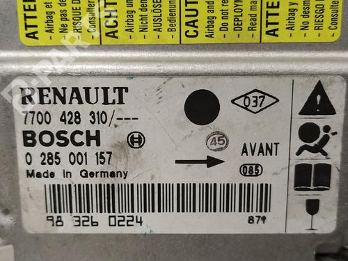 ECU airbags RENAULT CLIO II (BB_, CB_) 1.2 (BB0A, BB0F, BB10, BB1K, BB28, BB2D, BB2H, CB0A,... | BP7561654M53 