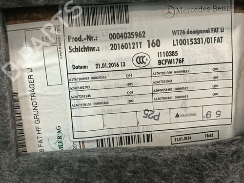 Front left panel MERCEDES-BENZ A-CLASS (W176) A 200 CDI / d (176.008) | BP34003422C58  - Image 5