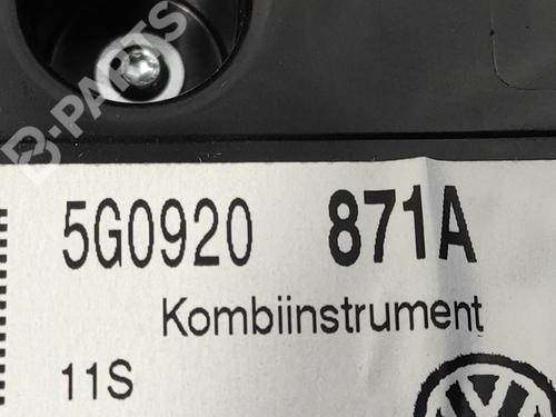Instrument cluster VW GOLF VII (5G1, BQ1, BE1, BE2) 2.0 TDI | BP8934400C47 