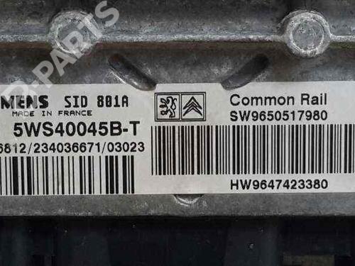 Engine control unit (ECU) PEUGEOT 307 (3A/C) 2.0 HDi 90 | BP3559526M57 