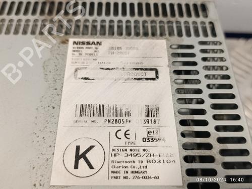 Radio NISSAN QASHQAI / QASHQAI +2 I (J10, NJ10, JJ10E)  | BP20227279E6 