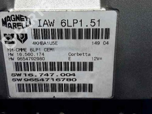 Engine control unit (ECU) PEUGEOT 307 CC (3B)  | BP4589387M57 