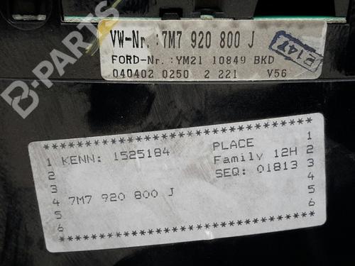 Instrument cluster SEAT ALHAMBRA (7V8, 7V9)  | BP7049272C47 