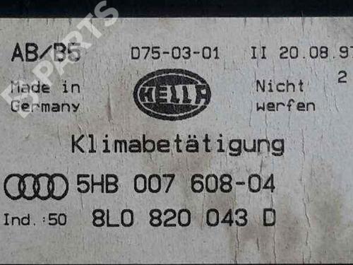 Climate control AUDI A4 B5 (8D2) 1.8 T | BP897016I5 