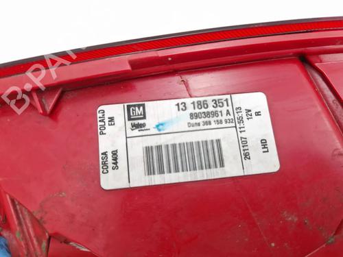 Right taillight OPEL CORSA D (S07) 1.0 (L08, L68) | BP30342407C35 