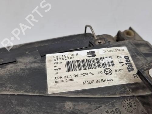 Right headlight SEAT LEON (1M1) 1.4 16V | BP30343107C29 