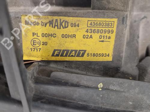 Right headlight FIAT DOBLO Box Body/MPV (223_) 1.3 JTD 16V Multijet | BP30350604C29 