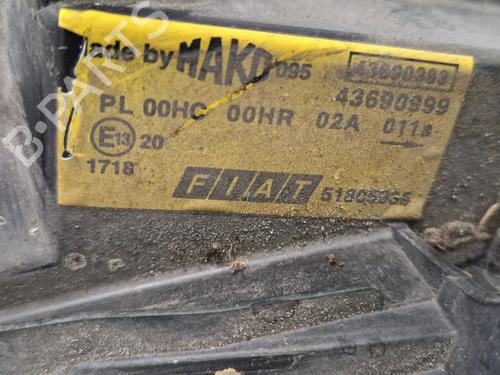 Left headlight FIAT DOBLO Box Body/MPV (223_) 1.3 JTD 16V Multijet | BP30348918C28 