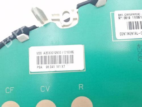 Instrument cluster CITROËN C3 II (SC_) 1.4 HDi 70 (SC8HZC, SC8HR0, SC8HP4) | BP36156094C47 - Image 9