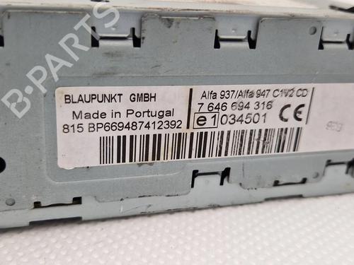 Radio ALFA ROMEO 147 (937_) 1.6 16V T.SPARK (937.AXA1A, 937.AXB1A, 937.BXB1A) | BP30346214E6 