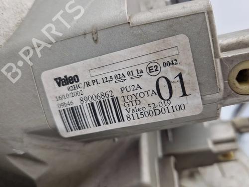 Left headlight TOYOTA YARIS (_P1_) 1.4 D-4D (NLP10_, NLP10R) | BP30345400C28