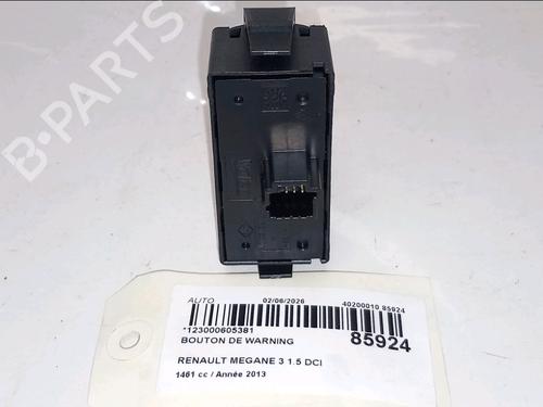 Warning switch RENAULT MEGANE III Hatchback (BZ0/1_, B3_) 1.5 dCi (BZ09, BZ0D, BZ1W, BZ29, BZ14) | BP36450136I22 - Image 2